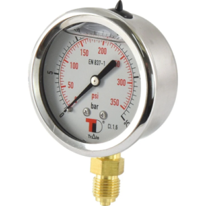 Hydraulic Pressure Gauge Ø63mm (0-25 bar) | Sparex Part No.S.153756 1.21 kg