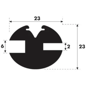 Glazing Rubber - H Type | Sparex Part No.S.10174 0.42 kg