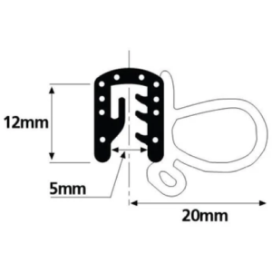 Glazing Rubber - Type | Sparex Part No.S.101089 0.03 kg