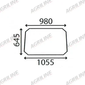 Cab Glass- Front Window– Clear