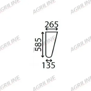 Cab Glass- Lower Front RH/LH– Clear