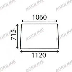 Cab Glass- Front Window- Clear 