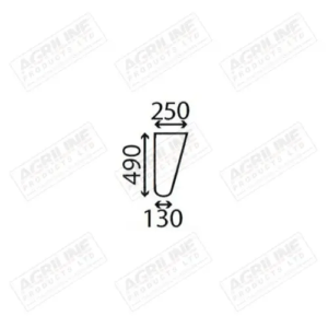 Cab Glass- Lower Front RH/LH– Clear
