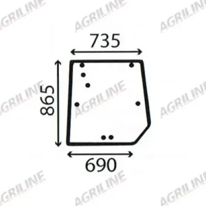 Cab Glass - Rear Window - 3715438M1