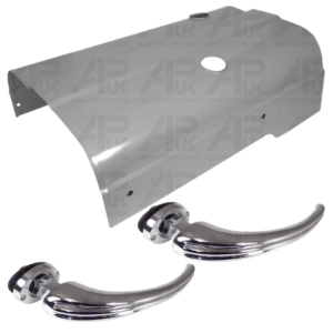 Bonnet Hood Panel with Latches & 2 Curved Handles for Fordson Dexta Tractor