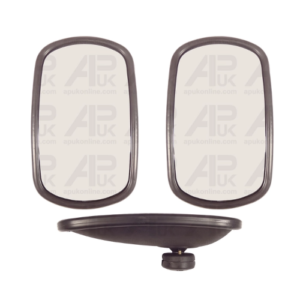 Pair of Universal Wing Mirror Head & Glass 10" x 6" Tractor Digger Lorry Truck