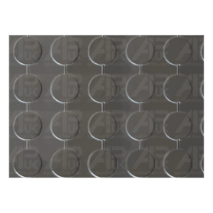 Rubber Mat Grey Cab Floor Matting 1.2m x 1m x 4mm Thick Tractor Excavator Digger