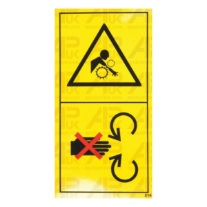 Warning Sticker Hand Arm Gear Cog Entrapment Safety Danger Label Tractor Baler