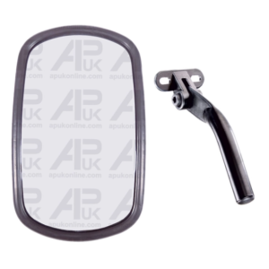 Universal 10" x 6" Flat Exterior Mirror Head & Arm for JCB Telehandler Digger