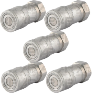 5x Hydraulic Quick Release Coupling 1/2" x 3/8" for Massey Ferguson Ford Tractor