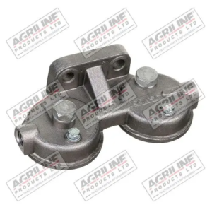 Twin Fuel Filter Head - 3132491R1 suitable for Case International - 3144992R91 3218072R1 3136300R92