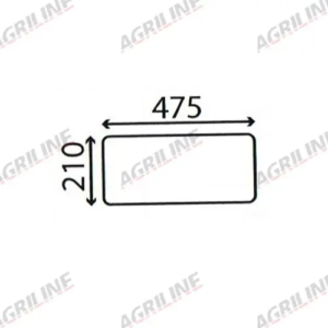 Cab Glass - Lower Rear - 144731A1 suitable for Case International - 144731A1