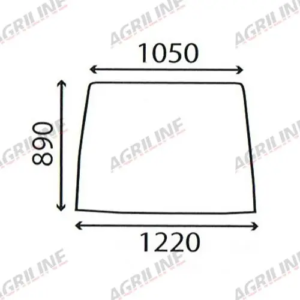 Cab Glass- Front Window - Green Tint suitable for Case International - 3233045R2