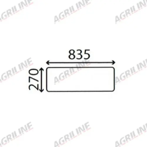 Cab Glass - Lower Rear - 98041C1 suitable for Case International - 98041C1 (Copy)