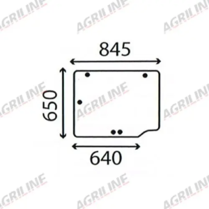 Cab Glass - Rear Window - 126317A2 suitable for Case International - 126317A2