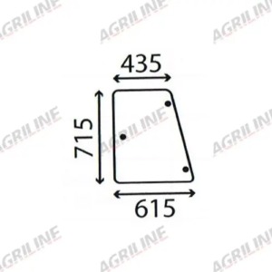 Cab Glass- Side Window - Clear suitable for Case International - 144759A1